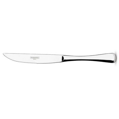 Faca para Churrasco Tramontina Monaco em Aço Inox Forjado Acabamento Alto Brilho com Detalhes no Cabo
