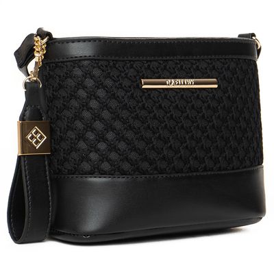 Bolsa Transversal Tiracolo Mini Feminina Rafitthy 28.16316 Preto