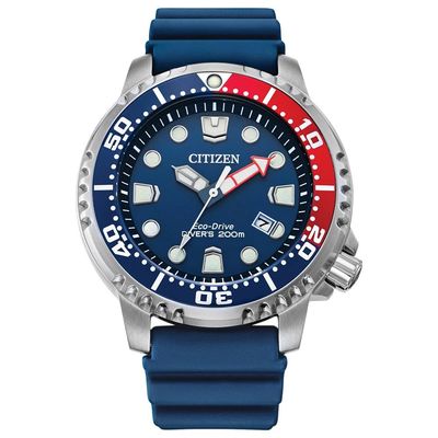 Relógio Citizen Masculino Ref: Bn0168-06l Solar Prateado Divers Eco-Drive