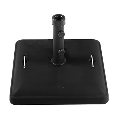 Base para Ombrellone Quadrada em Concreto com Rodas 37kg Preta Único