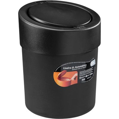 Lixeira Automática 5L Tampa Oculta Banheiro