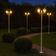 Kit 2 Postes Luminária Branco 1,6m Jardim 2 Lâmpadas E27 Grega Lente Fosca Dital