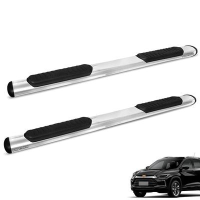 Estribo Lateral Oval Tracker 2020 a 2025 Aço Carbono Cromado