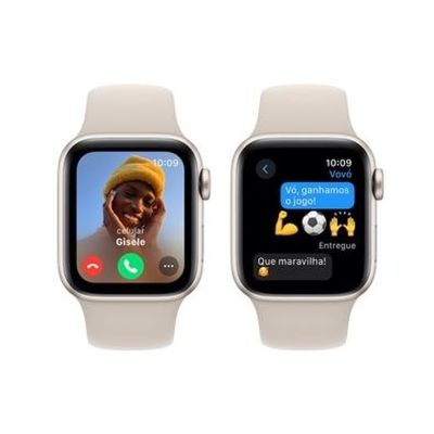 Apple Watch SE (GPS 40 mm) Caixa Estelar de Alumínio Pulseira Esportiva Estelar