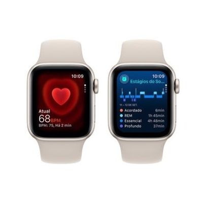 Apple Watch SE (GPS 40 mm) Caixa Estelar de Alumínio Pulseira Esportiva Estelar