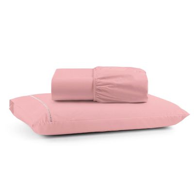 Kit Jogo de Cama Lençol  Mirante Solteiro 2 Peças com 4 Un. Cores 1 - 100% Algodão