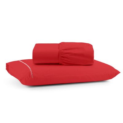 Kit Jogo de Cama Lençol  Mirante Solteiro 2 Peças com 4 Un. Cores 1 - 100% Algodão