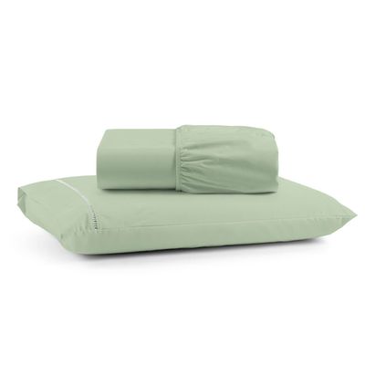 Kit Jogo de Cama Lençol  Mirante Solteiro 2 Peças com 4 Un. Cores 1 - 100% Algodão
