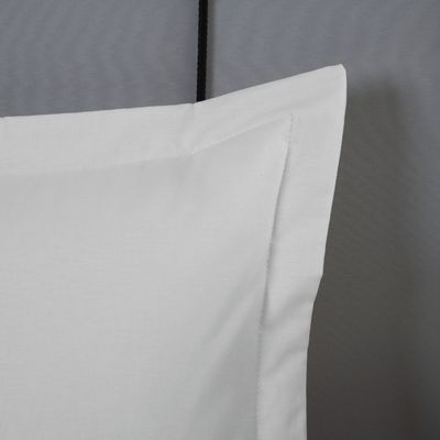 Porta Travesseiro Dia A Dia 1 Peça 70cm x 50cm 80% Algodão / 20% Poliéster Percal 140 Fios - Branco