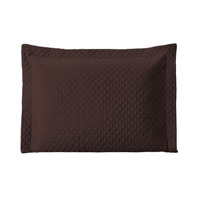 Porta Travesseiro Avulso 70cm x 50cm 1 Peça Prime Ultrassônico 100% Poliéster - Marrom