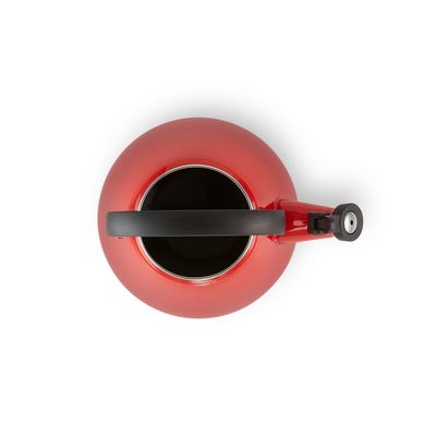 KIT LE CREUSET SKILLET REDONDA 23CM C/ ALÇA E CHALEIRA KONE EM AÇO ESMALTADO 1,6L VERMELHO