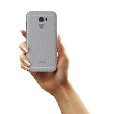 Película Traseira de Fibra de Carbono Transparente para Asus Zenfone 3 Max 5.5 ZC553KL Gorila Shield