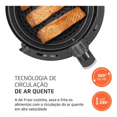 Air Fryer Mondial Af-31 New Pratic 3.5l 1500w Cor Preto 127V