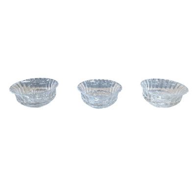 Kit com 12 Bowl de Vidro Pote para Petiscos Patês Sobremesas