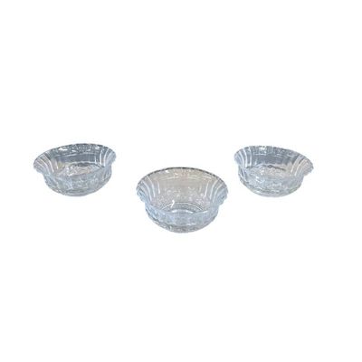 Kit com 12 Bowl de Vidro Pote para Petiscos Patês Sobremesas