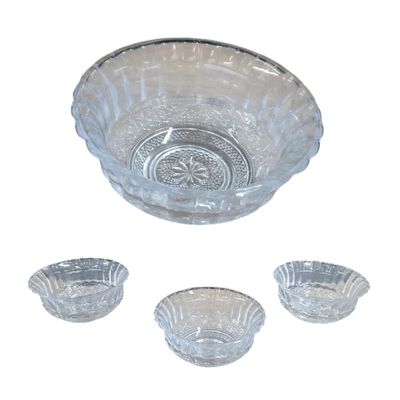 Kit com 12 Bowl de Vidro Pote para Petiscos Patês Sobremesas
