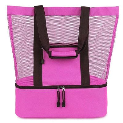Bolsa Praia Com Compartimento Termico Piscina Campo Rosa