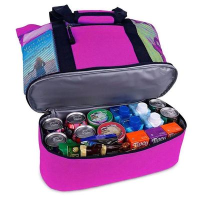 Bolsa Praia Com Compartimento Termico Piscina Campo Rosa