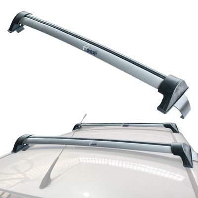 Automotive Rack Teto Aluminio Honda Fit 2003 até 2007 PRATA