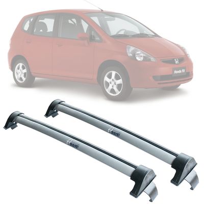 Automotive Rack Teto Aluminio Honda Fit 2003 até 2007 PRATA
