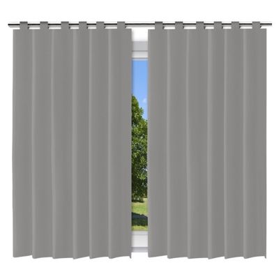 WE DROP - Cortina Blackout Pelicula Cinza - 200x140cm
