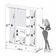 Guarda Roupa Casal Imop 8 Portas Master com Pés CINAMOMO/OFF WHITE/S/V