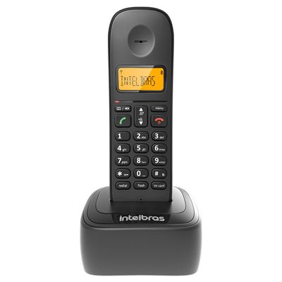 Telefone Intelbras Sem Fio ID Capacidade de até 7 Ramais TS2510 Preto