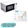 Capa Protetora Para Microondas Forno Eletrico Eletrodomesticos 85x35cm Estampa: Flor Rosa