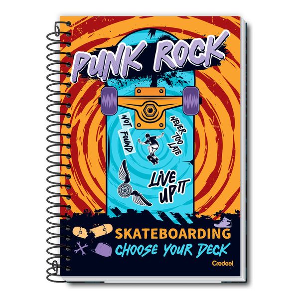 Caderno Universitário Masculino My Collection 160F/10 Matérias Credeal