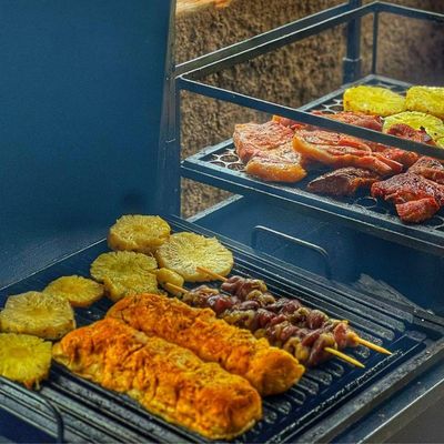 Churrasqueira Combinada Brasa Forte Preto