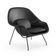 Poltrona Womb Chair Sem Puff Base Preta Sintético Preto