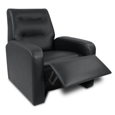 Poltrona Reclinável Classic Material Sintético 2 Posições Matrix Preto