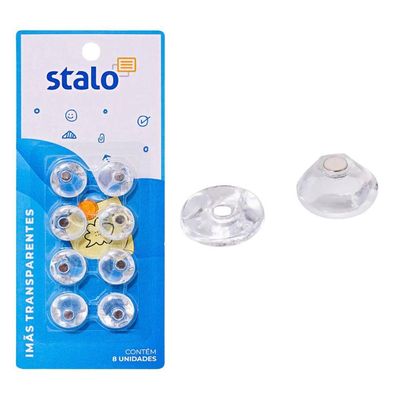 Imãs Transparentes 8 Unidades Stalo