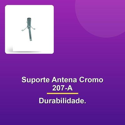 Suporte Antena Cromo 207-a