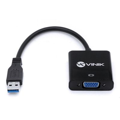Adaptador Vga Fêmea Para Usb Macho