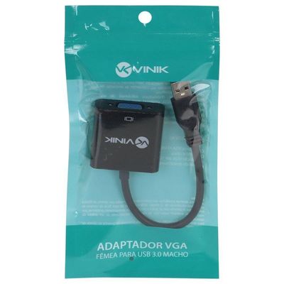 Adaptador Vga Fêmea Para Usb Macho