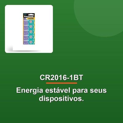 Bateria Lithium 3v Cr2016-1bt 5x
