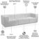 Sofá 3 Lugares Para Sala Living Modular 264cm Lancaster F04 Bouclê Branco - Lyam Decor