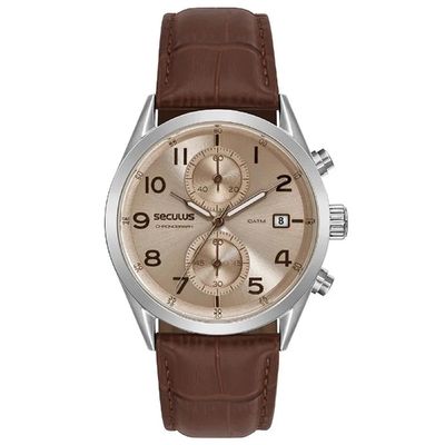 Relógio Seculus Masculino Ref: 77338g0svnc1 Cronógrafo Prateado