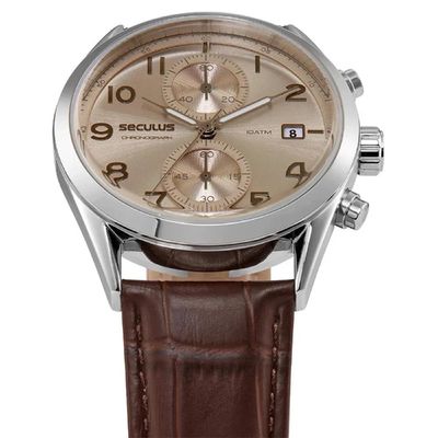 Relógio Seculus Masculino Ref: 77338g0svnc1 Cronógrafo Prateado