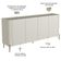 Aparador Buffet Para Sala de Jantar 4 Portas Pés Industrial Dourado Naim I03 Luna - Lyam Decor