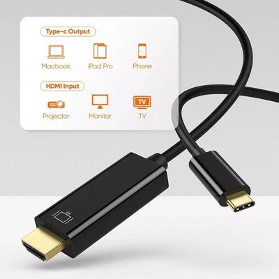 Cabo Type C Macho Para Hdmi Macho USB-C 4K 3 Metros