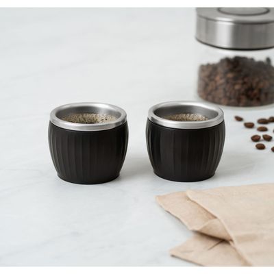 Kit 2 Xícaras para Café Tramontina em Aço Inox Preto 80 ml