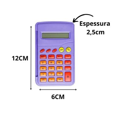 CALCULADORA DE BOLSO 8 DIGITOS FLIP ESTAMPA PETS - LETRON