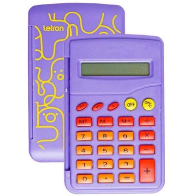 CALCULADORA DE BOLSO 8 DIGITOS FLIP ESTAMPA PETS - LETRON