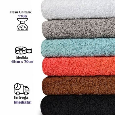 Kit 10 Tapetes para Banheiro Antiderrapante 550g/m² Extra Felpudo Paris 45x70cm Rosê