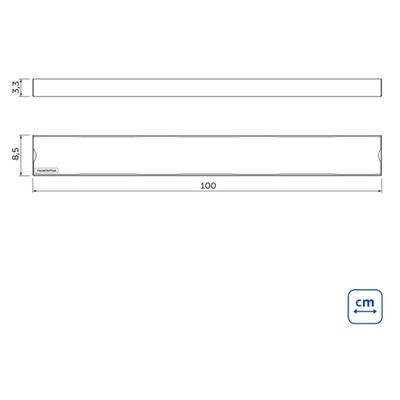Ralo Grande Aço Inox para Banheiro 100cm New Slim Tramontina Escoar Água Lavanderia
