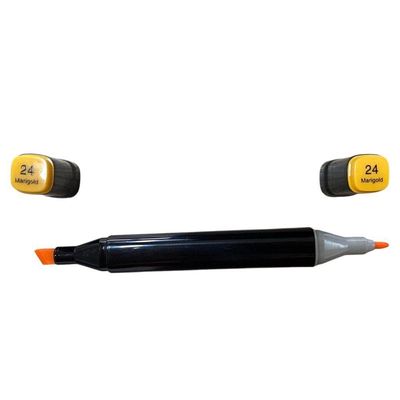 Estojo Com 36 Canetas De Colorir Hidrográficas Para Pintar Desenho Bob Duas Pontas