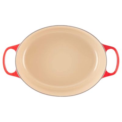KIT LE CREUSET PANELA OVAL 31CM E FRIGIDEIRA SKILLET 23CM VERMELHO