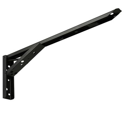 Kit 04 Pares Suporte Para Mesa Dobrável Retrátil 30 cm H02 Mão Francesa Preto - Lyam